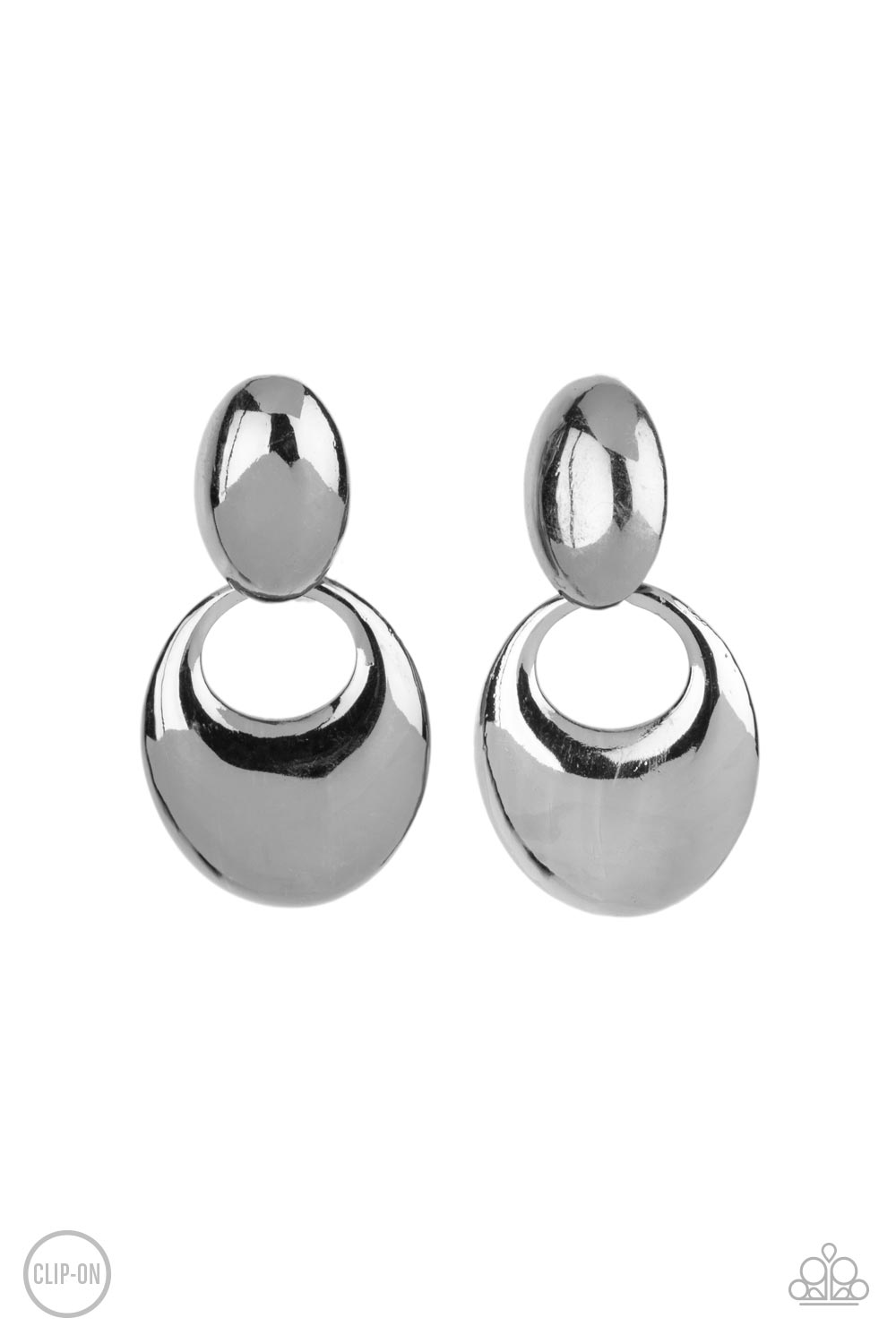 Urban Artistry - Black Clip-on Earrings