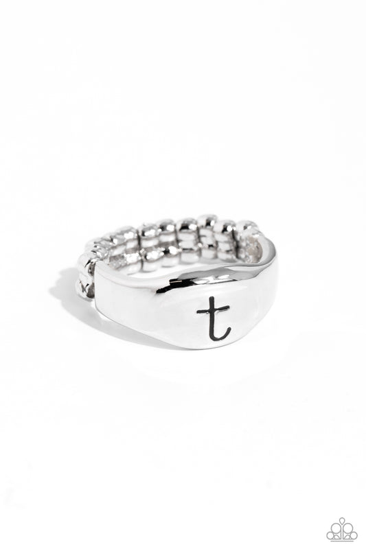 Monogram Memento - Silver - T Ring