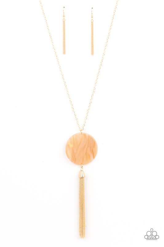 Up FAUX Grabs - Orange Necklace - PrettyZJewels