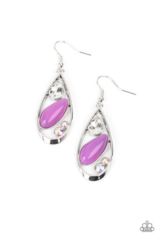 Harmonious Harbors - Purple Earrings - PrettyZJewels