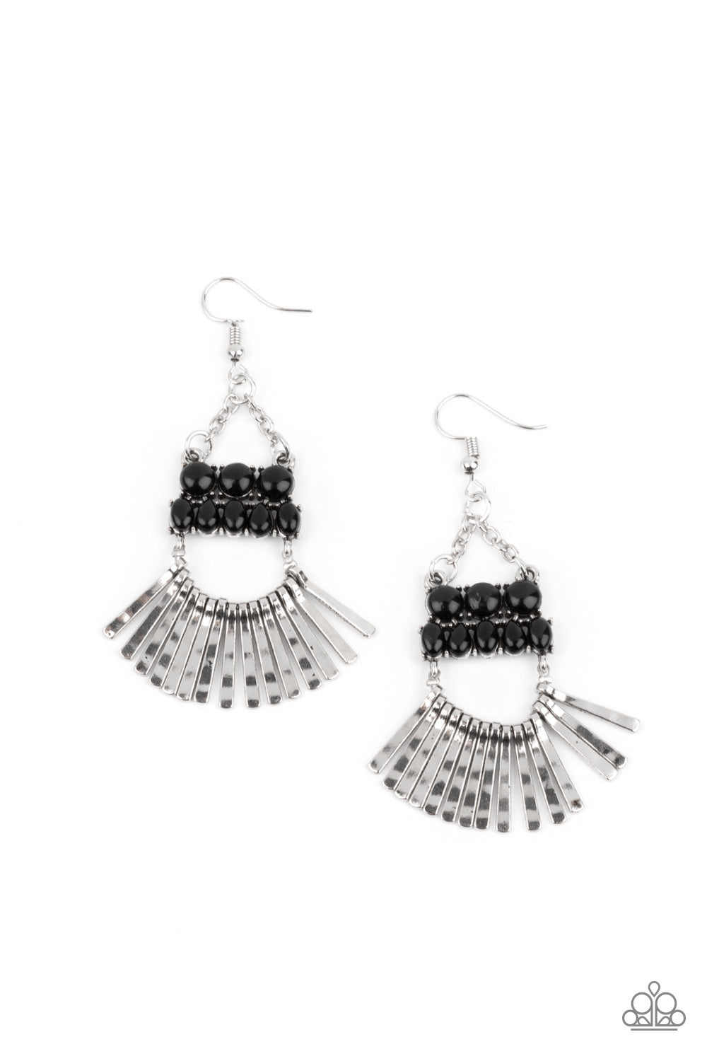 A FLARE For Fierceness - Black Earring