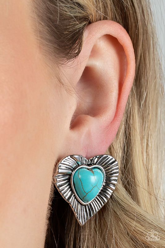 Rustic Romance - Blue  Earrings