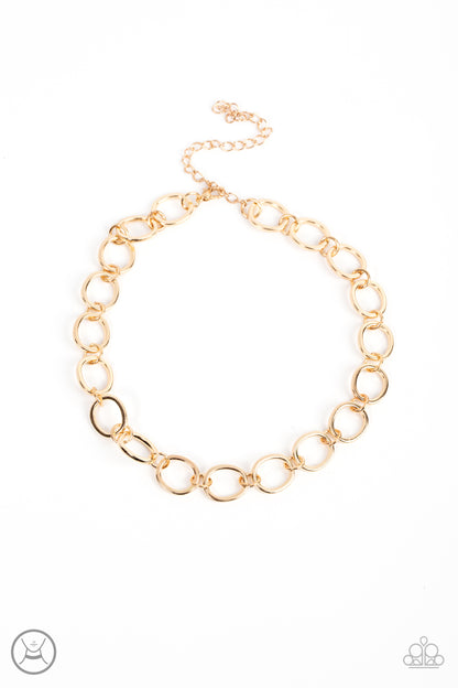 90s Nostalgia - Gold Choker Necklace