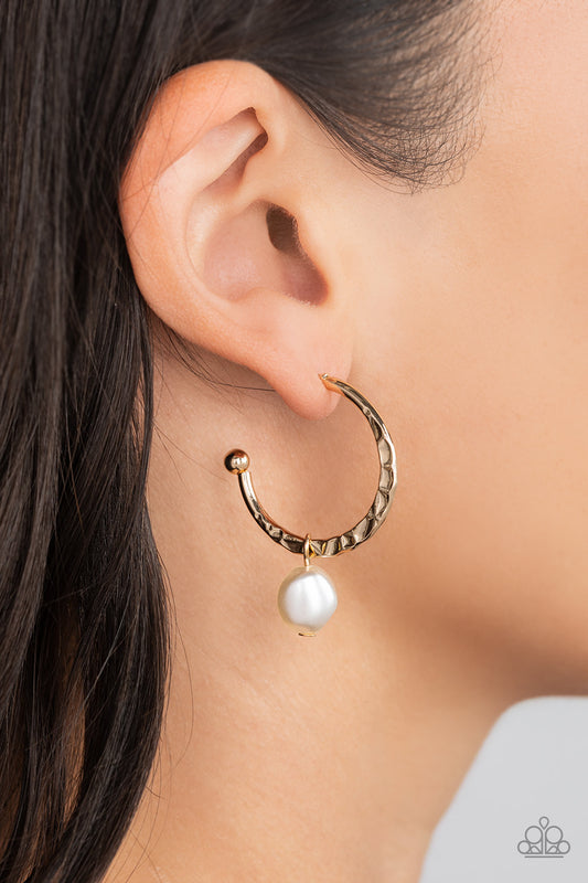 GLAM Overboard - Gold Earrings